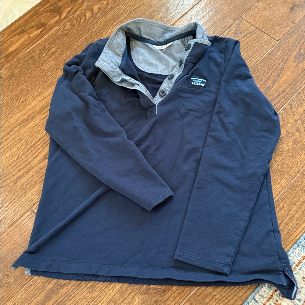 L.L. Bean Navy Blue Men's Shirt
